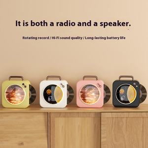 Moon Star Ambient <b>Light</b> <b>Speaker</b> Retro Vinyl Record Player Design, High-Quality Small Wireless Audio for Birthday Gifts - Product Image 3