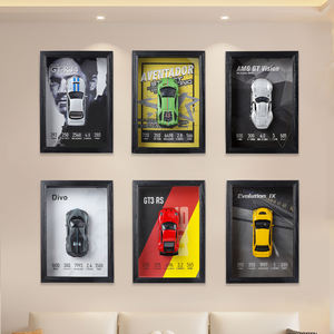 2025 Display Model Storage Hanging Accessories Metal Wall Frame for Speed Super Racing Car <b>Building</b> <b>Blocks</b> Photo Frame - Product Image 2