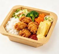 Boîte carrée jetable en papier kraft imperméable pour plats à emporter – Fournisseur d'usine, diverses tailles pour divers types de nourriture
