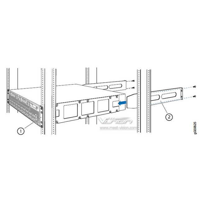 EX4500-4PST-RMK 2U RAIL Kit for Juniper QFX5100