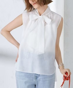 Camicette Casual Plus Size con dettagli <span class=keywords><strong>eleganti</strong></span> in rilievo e sovrapposizioni trasparenti con Logo frontale intrecciato in tinta unita - Product Image 3