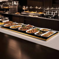 Plateau chauffant électrique multifonctionnel avec température réglable, plaque chauffante en verre, chauffe-plats pour la maison, la cuisine, le buffet