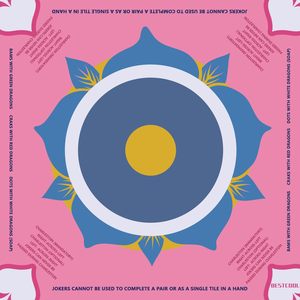 Tapis de table de <span class=keywords><strong>Mahjong</strong></span> en polyester antidérapant pour enfants comprenant une carte de règles de dominos et un panneau de carreaux pour les jeux pour enfants - Product Image 4