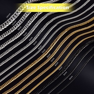 Мужская цепочка из нержавеющей стали, 4-8 мм - Product Image 4