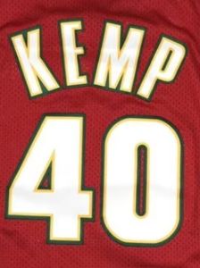 Gestikte Of Hete Geperste Basketbaltruien Seattle 11 Schrempf 20 Gary Payton 35 Durant 40 Shawn Kemp 34 Allen - Product Image 5