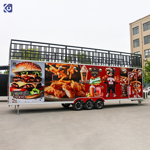 CAMPTRL Remorque de Food Truck Personnalisée à Double Étage, Conteneur pour Crêpes et Burgers, Cuisine Mobile, Chariot Alimentaire pour Pizza et Café - Product Image 6