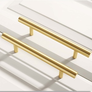 Nordic Minimalist Solid Brass Cabinet Pulls Single Hole Durable Kitchen Gold <strong>Knobs</strong> for Drawer Wardrobe Furniture Hardware - Product Image 5