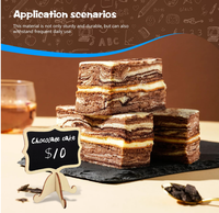Petit tableau noir décoratif en bois personnalisable et réutilisable avec impression UV pour mariage, idéal pour la décoration de table de restaurant