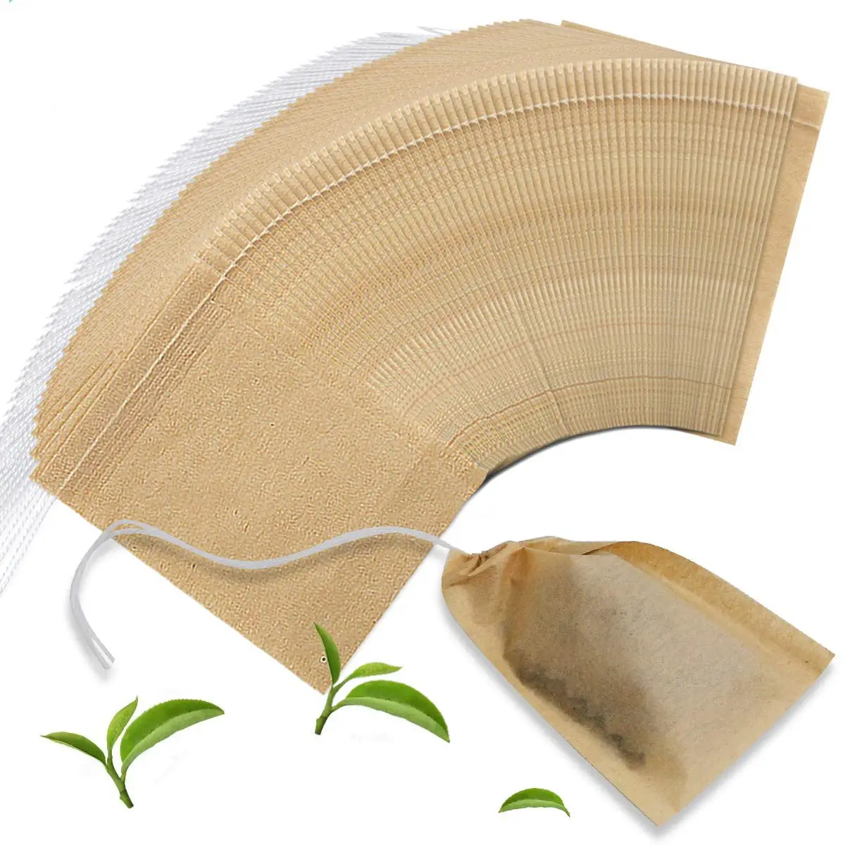 Bolsa de filtro de té personalizada, embalaje de bolsas de té de hojas sueltas