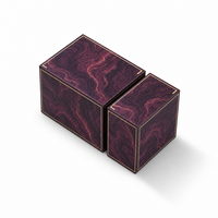 Boîte cadeau personnalisée avec fermeture magnétique, carton rigide, pelliculage brillant, emballage en carton de luxe, vente en gros