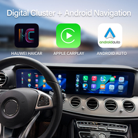 Double écran pour Mercedes-Benz Classe E W213 Android14 Système double 1920*720 Snapdragon 685 CarPlay sans fil Tableau de bord + Navigation
