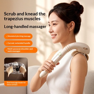 เครื่องนวดคอแบบใหม่ รูปทรงมนุษย์ นวดคลึงแบบ<span class=keywords><strong>มือ</strong></span> ด้ามจับยาว นวดคอ กระดูกสันหลังส่วนคอ ปรับระดับได้ นวดผ่อนคลายร่างกาย - Product Image 2