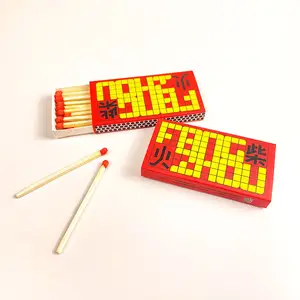 FZMATCH Safety Match Factory High Quality Creative Checkered Matchbox Safe Ecological Material Clean Customized Match