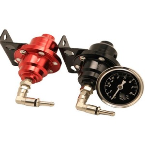 Regulador de Presión de Combustible Ajustable Tipo S con Manómetro de Aluminio Azul para Modificación de Automóviles - Product Image 2