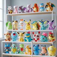 Peluches Pokémon de 8 pouces, plusieurs styles, jouets en gros pour centres de jeux et magasins physiques