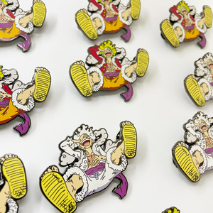 Sming Pins Anime Gear 5 Pin esmaltado de una pieza ropa roja Luffy Metal solapa insignia <span class=keywords><strong>Manga</strong></span> brillante broche personalizado - Product Image 2