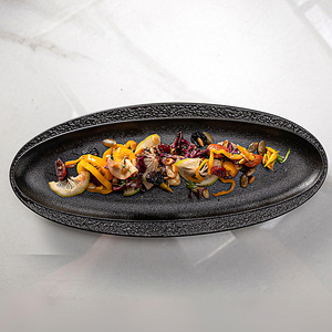 Assiettes en céramique japonaises pour sushi, vaisselle, desserts, collations, <span class=keywords><strong>service</strong></span> de vaisselle, grands plateaux de <span class=keywords><strong>service</strong></span> pour banquet et restaurant - Product Image 2