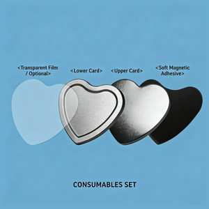 Imán de Refrigerador con Foto Personalizable en Forma de Corazón, Impresión Digital Ecológica de 57*53mm, Recuerdos Personalizables para San Valentín, Bodas <span class=keywords><strong>y</strong></span> Fiestas - Product Image 3