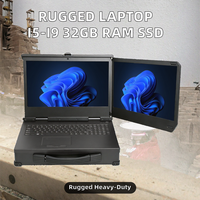 Nouvel ordinateur portable robuste embarqué de 15,6 pouces, Intel I7-11390H, 32 Go, 1 To, vert, IP65, logo personnalisé, Wi-Fi 6 5.2, Windows 11 Dual
