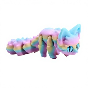 ของเล่นตุ๊กตาสุนัขจิ้งจอก 3 มิติ พิมพ์ด้วยเทคโนโลยี 3D ขยับได้ น่ารัก ใช้ตกแต่งโต๊ะทำงาน บรรเทาความเครียด ของขวัญตกแต่งออฟฟิศ - Product Image 1