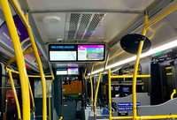 OSK Écran publicitaire Android Bus 28.6 pouces Moniteur LCD Bus 12V/24V
