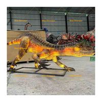 Dinosaures animatroniques réalistes Modèle de dinosaure grandeur nature et lanterne Dinosaure qui brille dans la nuit
