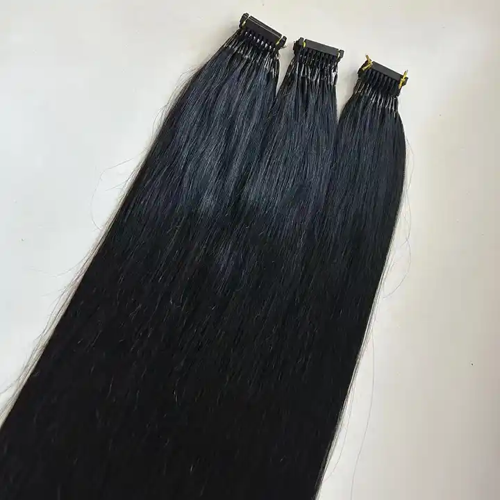 Natural Looking Wholesale korea pre bonded hair extension with cotton thread  Of Many Types 