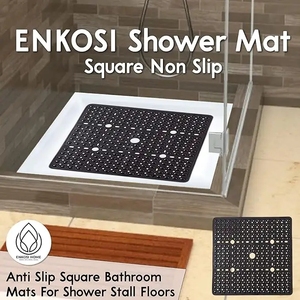 Tapis de douche antidérapant - 27x27 - Tapis de sol antidérapant pour douche - Tapis de bain pour cabine de douche - Product Image 3