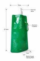 Pochette souple portable personnalisée de haute qualité avec bec verseur, pliable, en plastique, pour jus, bière, vodka