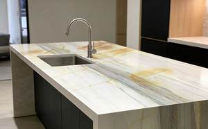 Piedra de Gran Formato Pulida para Uso Interior, Estilo Moderno <span class=keywords><strong>Louis</strong></span> Blue, Impermeable con Acabado Superficial Antiguo, 1 Año de Garantía para Oficinas y Hoteles - Product Image 3