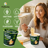 Vegan High Protein 22g Miso Ramen Noodles Low Fat High Fiber Plant Based Instant Food