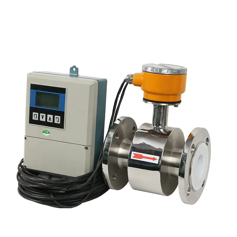 Split Type Digitale Waterhoeveelheidmeter Cement Slurry Magnetische Flowmeter Leveranciers Modbus Watermeter Elektromagnetische Flowmeter
