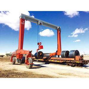 เครนโครงเหล็กเคลื่อนที่แบบยางล้อ รับน้ำหนัก 55 ตัน 30 ตัน 40 ตัน 70 ตัน 80 ตัน พร้อมยางล้อสำหรับตู้คอนเทนเนอร์ - Product Image 6