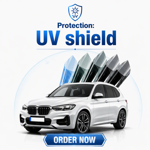 P Series Original Color Car Window Tint Film VLT 5% 20% 35% 50% 70% High Heat Insulation UV Blocking PET Solar Tint Film Roll