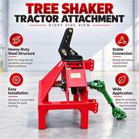 Secoueur d'arbres fruitiers compact pour la récolte de noix, de pecans et de jujubes, machine à récolter les noix à prise de force de tracteur