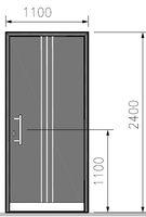 Porte d'entrée pivotante en aluminium de premier choix 2026, design moderne et atmosphérique, porte d'entrée en verre extérieure résistante aux cambriolages