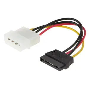 Kabel 4 Pin Molex (Male) Ke Serial ATA(Female), Serial ATA Power D Tipe 4-Pin Ke IDE Kabel Power Disk Keras Seri