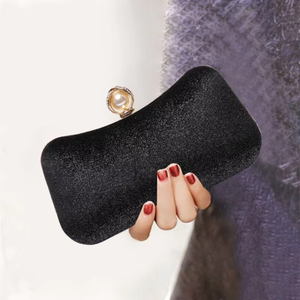 New Velvet Bronzing Evening Bag Vintage Cheongsam Party <b>Clutch</b> Elegant Banquet Bag for Dress - Product Image 5