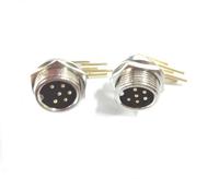 Connecteur métallique fileté GX12 2-7 broches avec câble