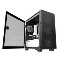 GAMEMAX- 2022 nouvelle conception de boîtier d'ordinateur de jeu d'usine Micro ATX PC HD USB3.0 boîtier d'ordinateur en verre trempé et tours