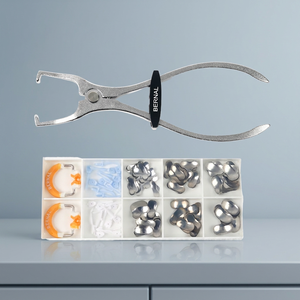 Kit de matrices dentaires Bernal avec pinces de serrage, traitement orthodontique, matrices sectionnelles profilées en acier inoxydable - Product Image 3