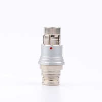 Conector Circular Autoblocante de Empuje y Tracción Serie F, de 2 a 19 Pines, Macho a Hembra