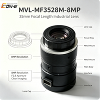 Lensa Visi Mesin HIKROBOT MVL-MF3528M-8MP 35mm F2.8 FA C-Mount Aluminium Fokus Tetap untuk Kamera Industri