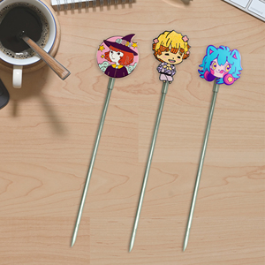 Insignia <span class=keywords><strong>de</strong></span> decoración personalizada <span class=keywords><strong>de</strong></span> alta calidad, palillos para revolver bebidas, palillos <span class=keywords><strong>de</strong></span> dientes, tenedor <span class=keywords><strong>de</strong></span> fruta del desierto - Product Image 3