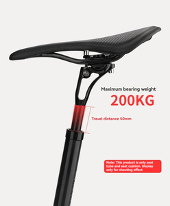 <span class=keywords><strong>Tige</strong></span> <span class=keywords><strong>de</strong></span> <span class=keywords><strong>selle</strong></span> universelle légère et réglable en alliage d'aluminium 6061 T6 haute résistance <span class=keywords><strong>de</strong></span> 50 mm pour VTT, amortissant les chocs - Product Image 5