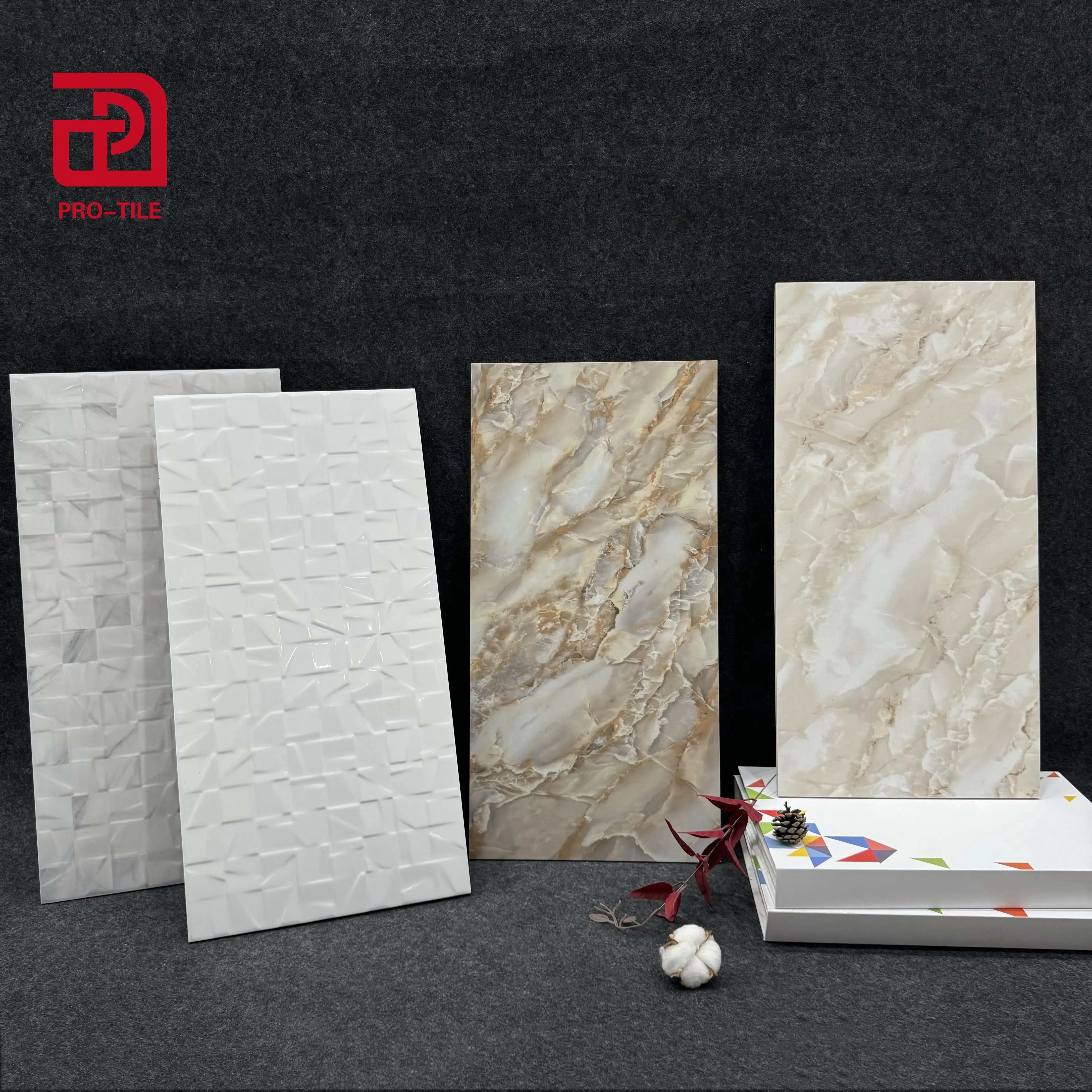 300*600 marble look Ceramic Wall Tile Glossy Surface Wall Tile For bathroom kitchen wall tile