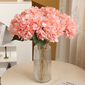 Hydrangea artificielle Ruilisi à tige unique, fleur en soie, grand bouquet, décoration de mariage, décoration de la maison, accessoire de décoration d'hôtel - Product Image 2