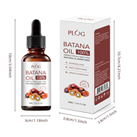Minyak Rambut Alami PLOG Batana 30ml Minyak Batana Mentah Cold Pressed Menutrisi & Memperkuat Rambut Mengembalikan Kilau OEM ODM