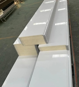 Pu Polyurethane nội thất và ngoại thất tấm Tường EPS tấm bê tông hình thức bánh sandwich Panel cho biệt thự - Product Image 3