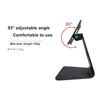Nouveau design, support d'écran en alliage d'aluminium de haute qualité, support simple pour écran d'ordinateur, support de bureau POS, VESA 75x75mm